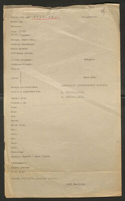 Stadler. Policijski karton