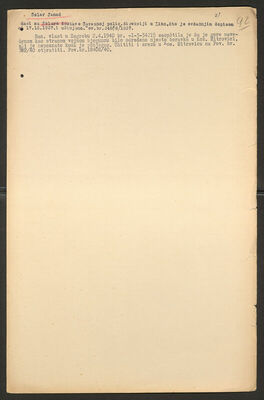 Solar, Janoš, 20.8.1910. Policijski karton