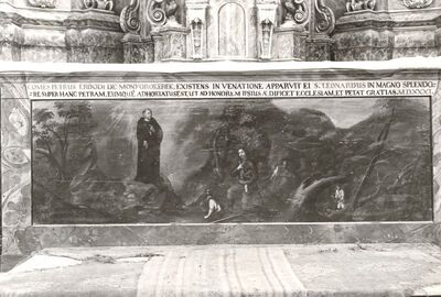 Kotari - Crkva sv. Leonarda, antependij glavnog oltara