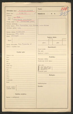 Schneider, Josip, 16.3.1926. Policijski karton