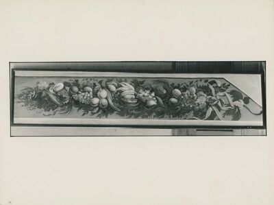 Lepoglava - Bivši pavlinski samostan, kopija zidne slike vegetabilnog motiva, rad F. Quiquereza