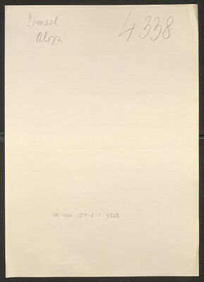 Simerl, Alojz, 24.4.1904. Policijski karton