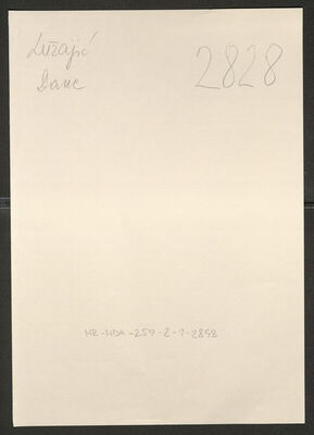 Lužajić, Dane, 1914. Policijski karton