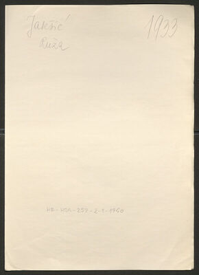 Jakšić, Ruža, 1885. Policijski karton