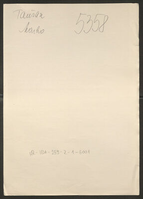 Taušan, Marko, 9.5.1911. Policijski karton