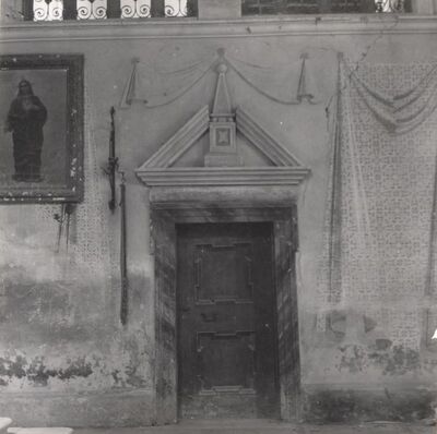 Dubranec - Župna crkva Gospe Sniježne, vrata sakristije