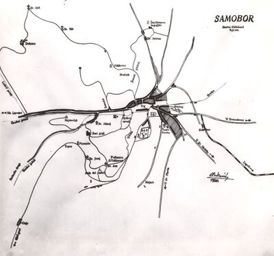 Samobor - Karta Samobora