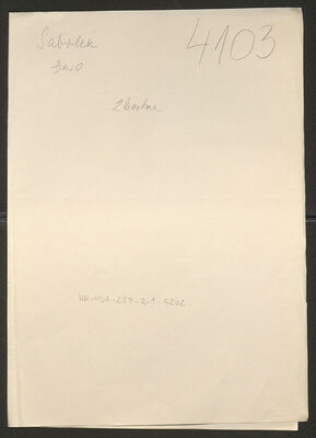 Sabolek, Đuro, 6.4.1905. Policijski karton