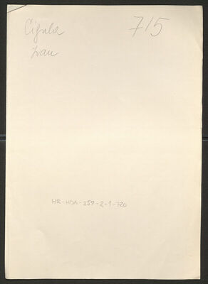 Cigula, Ivan, 23.9.1903. Policijski karton