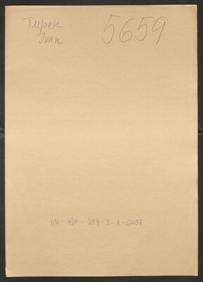 Tupek, Ivan, 5.8.1898. Policijski karton