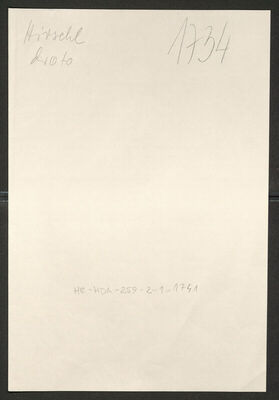 Hirschl, Oto, 1.10.1886. Policijski karton