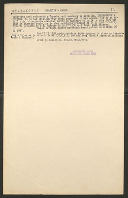 Stojaković, Dragutin, 1.1.1910. Policijski karton