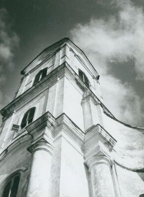 Gradec - Crkva Ranjenog Isusa, dio zvonika