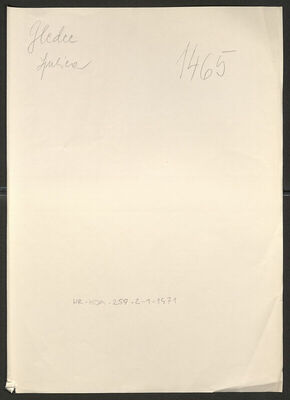 Gledec, Ljubica, 15.5.1911. Policijski karton