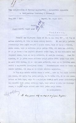 Križevci, rekvizicija zvona