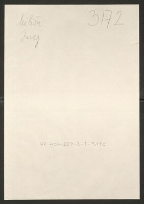 Miliša, Juraj, 23.10.1896. Policijski karton