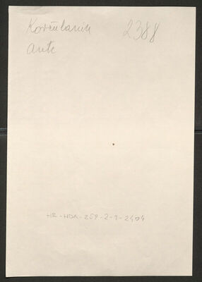 Korčulanin, Ante, 1893. Policijski karton