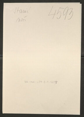 Stanić, Uroš, 1920. Policijski karton