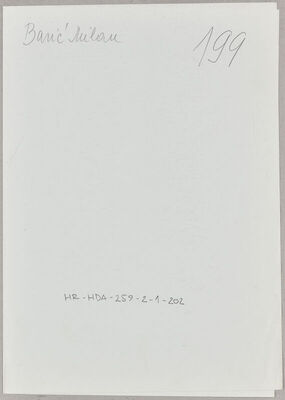 Barić, Milan, 15.2.1919. Policijski karton