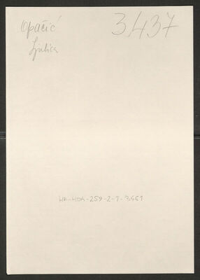 Opačić, Ljubica, 1900. Policijski karton