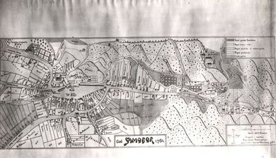Samobor - Karta Samobora iz 1764. godine