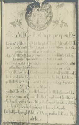 Klenovnik - ploča, latinski natpis