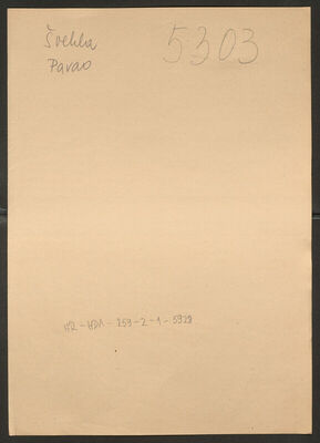 Švehla, Pavao, 1.4.1902. Policijski karton