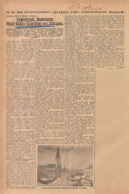 Zagrebčani hodočaste Majci Božjoj Bistričkoj već 250 god.