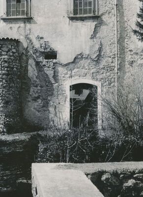 Ozalj - Stari grad, detalj pročelja istočnog krila