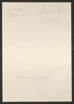 Mirković, Trifun, 9.9.1883. Policijski karton