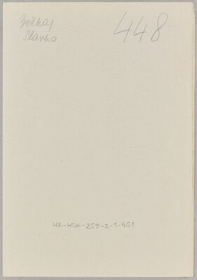 Bočkaj, Slavko, 1900. Policijski karton