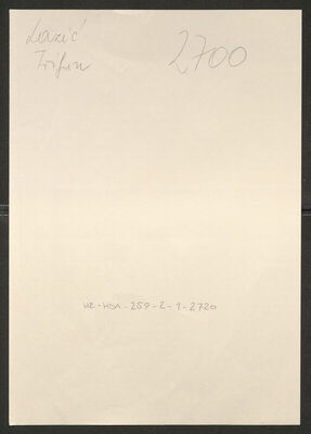 Lazić, Trifun, 1896. Policijski karton