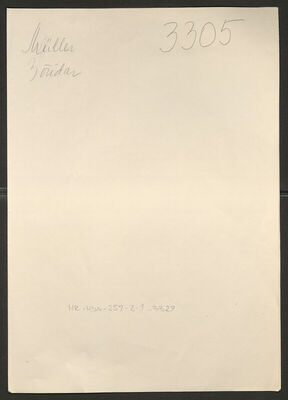 Müller, Božidar, 28.4.1918. Policijski karton