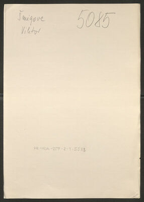 Šmigovc, Viktor, 23.4.1915. Policijski karton