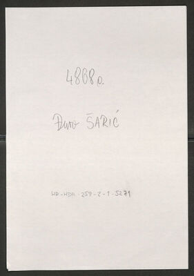 Šarić, Đuro, 10.4.1908. Policijski karton