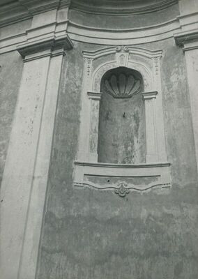 Trški Vrh (Krapina) - Crkva Majke Božje Jeruzalemske, vanjština, detalj