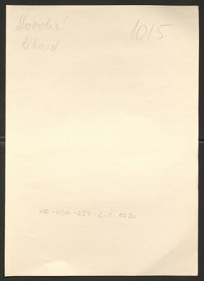 Dovolić, Rikard, 15.7.1908. Policijski karton