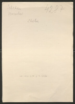 Selichar, Vencl-Vjenceslav, 24.11.1902. Policijski karton