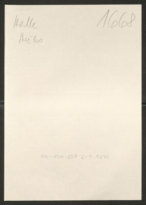 Halle, Srečko, 1902. Policijski karton