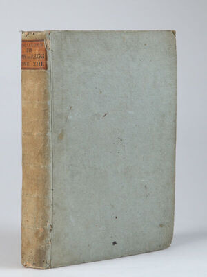 Encyclopedie, ou dictionnaire raisonne des sciences, des arts et des metiers... Tome Trezieme ...A Livourne, De l' Imprimerie des editeurs, MDCCLXXIV