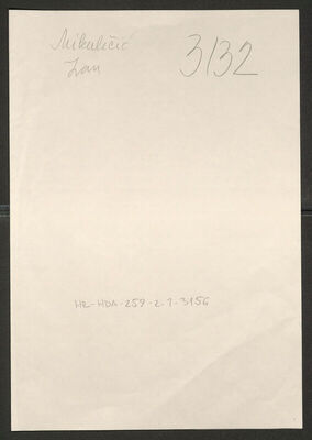 Mikuličić, Ivan, 15.3.1917. Policijski karton