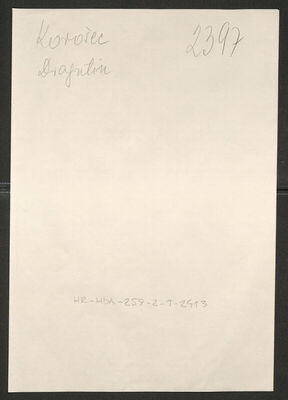 Korošec, Dragutin, 29.10.1909. Policijski karton