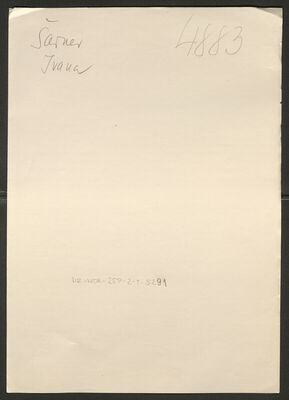 Šarner, Ivana, 18.8.1914. Policijski karton