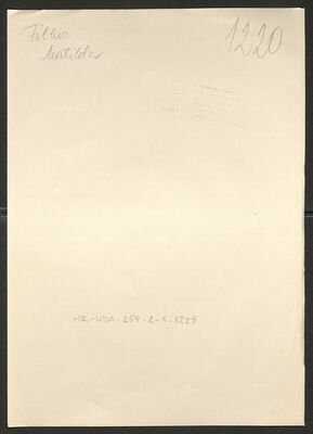 Filko, Matilda, 6.1.1915. Policijski karton