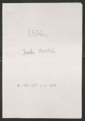 Trampuš, Ivanka, 29.8.1906. Policijski karton