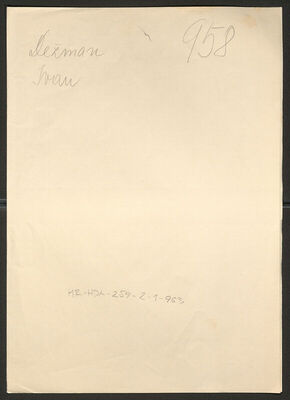 Dežman, Ivan, 11.12.1921. Policijski karton