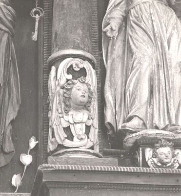 Gornji Tkalec - Kapela Uznesenja Blažene Djevice Marije, detalj glavnog oltara