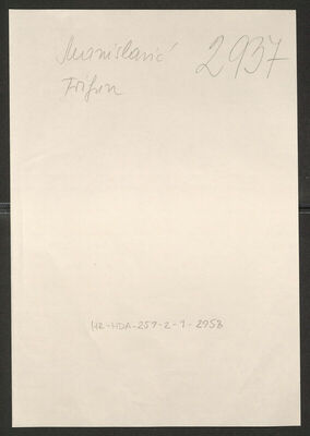 Manislavić, Trifun, 1892. Policijski karton