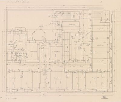 Stambena zgrada Frank, tlocrt/podrum