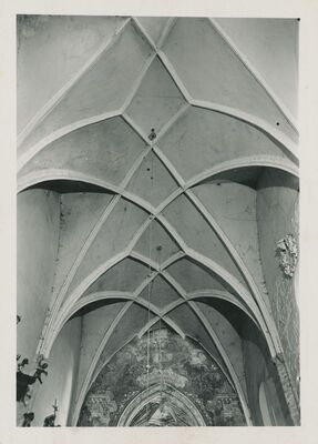 Lepoglava - Župna crkva, gotički svod u lađi